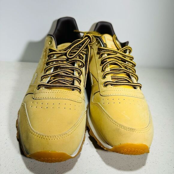 Unisex Reebok CLASSIC LEATHER Wheat Trainer Wheat/Dark Brown M49995 Sz8 - Picture 3 of 7